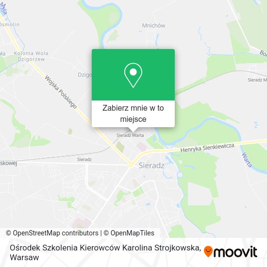 Mapa Ośrodek Szkolenia Kierowców Karolina Strojkowska