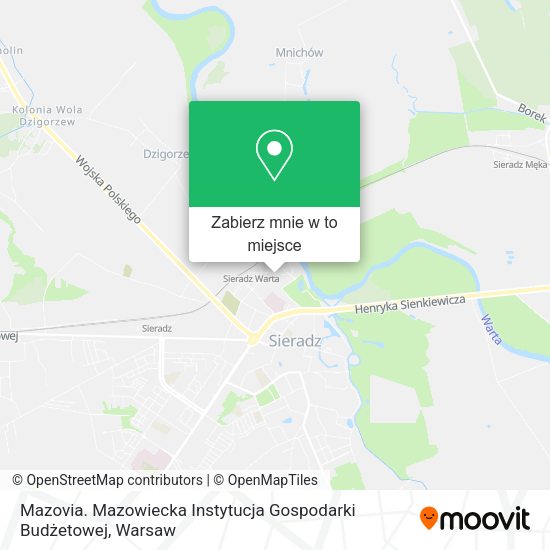 Mapa Mazovia. Mazowiecka Instytucja Gospodarki Budżetowej