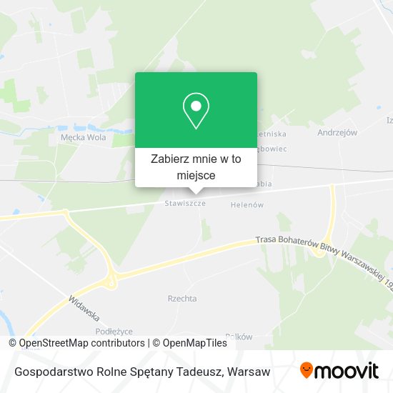 Mapa Gospodarstwo Rolne Spętany Tadeusz