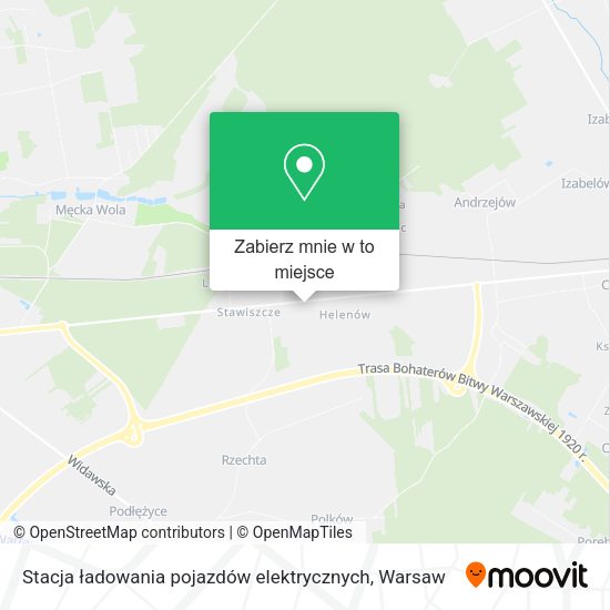 Mapa Stacja ładowania pojazdów elektrycznych