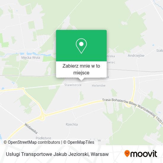 Mapa Usługi Transportowe Jakub Jeziorski