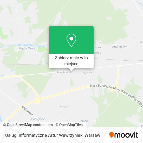 Mapa Usługi Informatyczne Artur Wawrzyniak