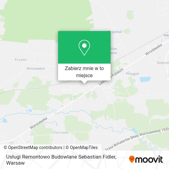 Mapa Usługi Remontowo Budowlane Sebastian Fidler