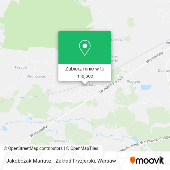 Mapa Jakóbczak Mariusz - Zakład Fryzjerski