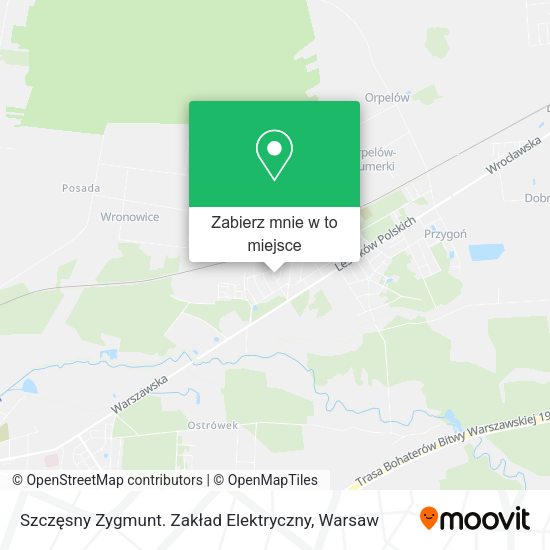 Mapa Szczęsny Zygmunt. Zakład Elektryczny