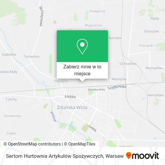 Mapa Sertom Hurtownia Artykułów Spożywczych