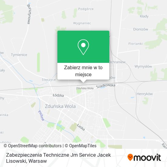 Mapa Zabezpieczenia Techniczne Jm Service Jacek Lisowski