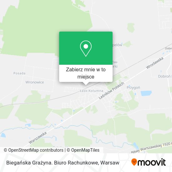 Mapa Biegańska Grażyna. Biuro Rachunkowe