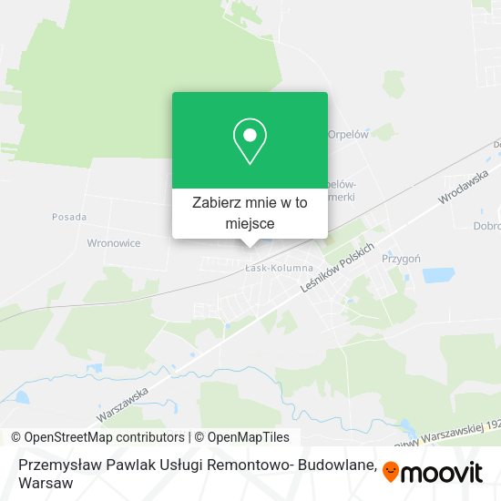 Mapa Przemysław Pawlak Usługi Remontowo- Budowlane