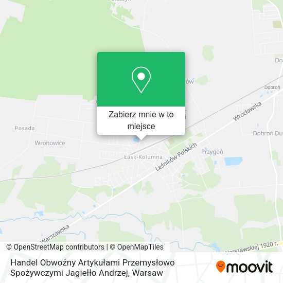 Mapa Handel Obwoźny Artykułami Przemysłowo Spożywczymi Jagiełło Andrzej