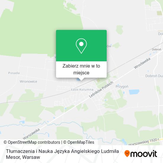 Mapa Tłumaczenia i Nauka Języka Angielskiego Ludmiła Mesor