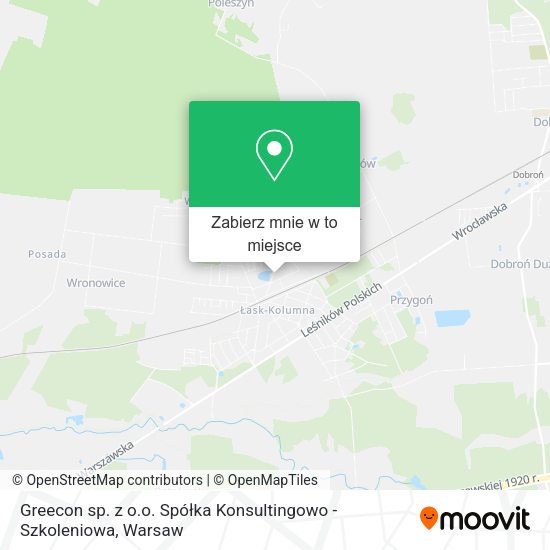 Mapa Greecon sp. z o.o. Spółka Konsultingowo - Szkoleniowa