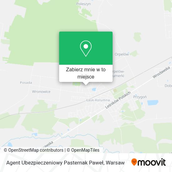 Mapa Agent Ubezpieczeniowy Pasternak Paweł