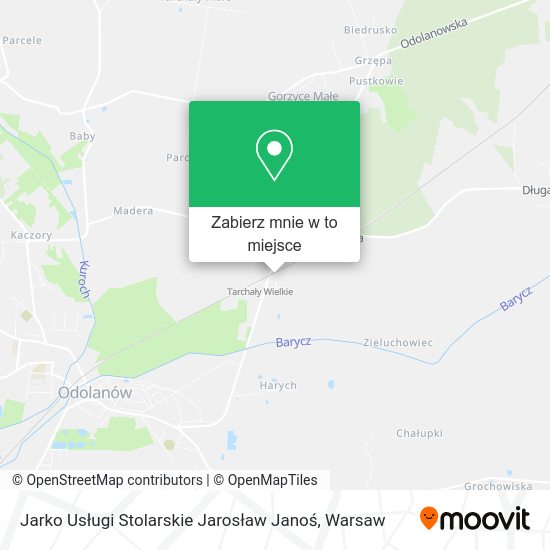 Mapa Jarko Usługi Stolarskie Jarosław Janoś