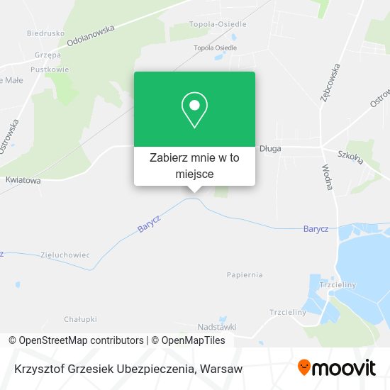 Mapa Krzysztof Grzesiek Ubezpieczenia