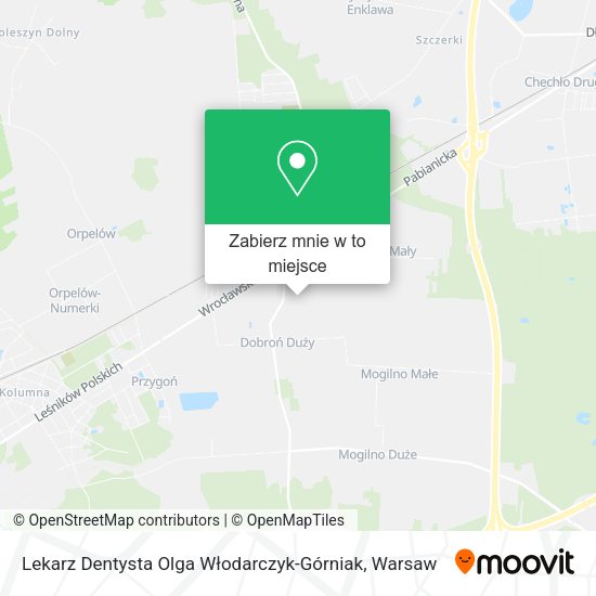 Mapa Lekarz Dentysta Olga Włodarczyk-Górniak