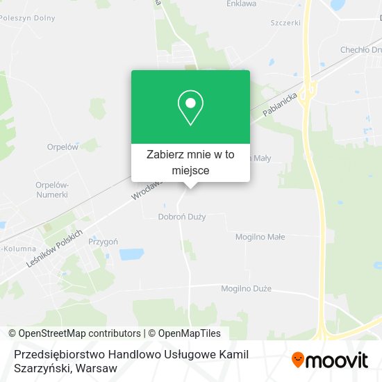 Mapa Przedsiębiorstwo Handlowo Usługowe Kamil Szarzyński