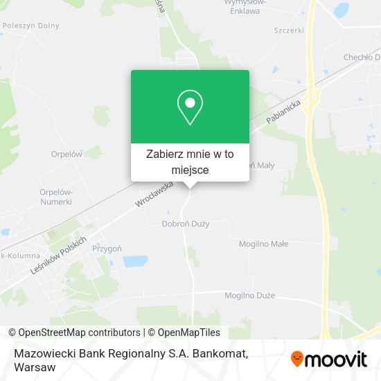 Mapa Mazowiecki Bank Regionalny S.A. Bankomat