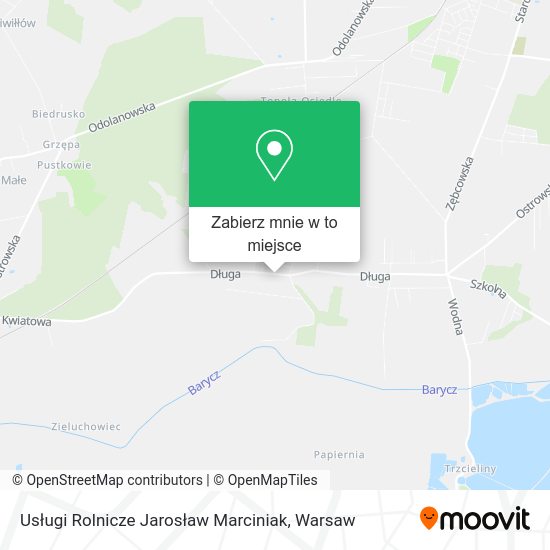 Mapa Usługi Rolnicze Jarosław Marciniak