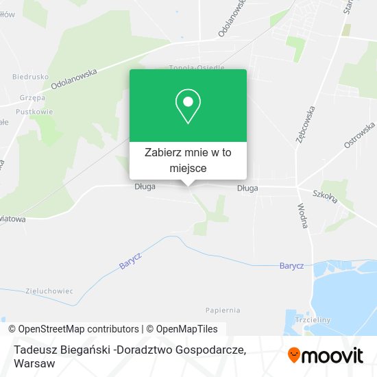 Mapa Tadeusz Biegański -Doradztwo Gospodarcze