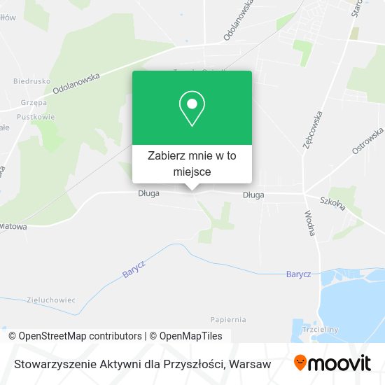 Mapa Stowarzyszenie Aktywni dla Przyszłości