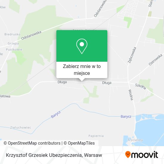 Mapa Krzysztof Grzesiek Ubezpieczenia