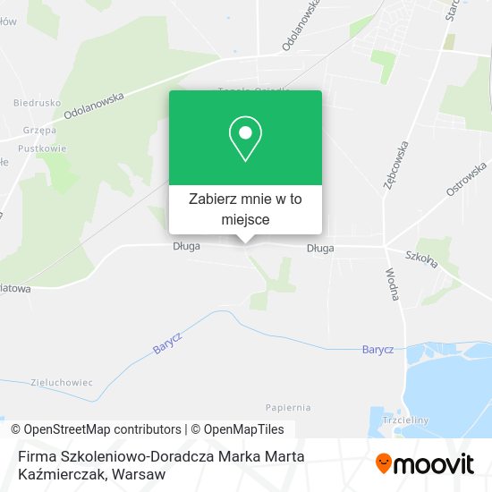 Mapa Firma Szkoleniowo-Doradcza Marka Marta Kaźmierczak