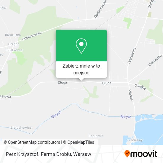 Mapa Perz Krzysztof. Ferma Drobiu