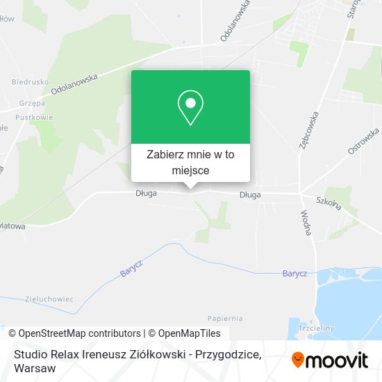 Mapa Studio Relax Ireneusz Ziółkowski - Przygodzice