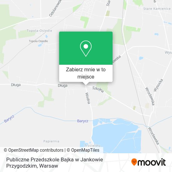 Mapa Publiczne Przedszkole Bajka w Jankowie Przygodzkim