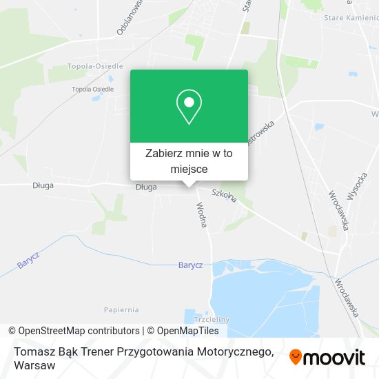 Mapa Tomasz Bąk Trener Przygotowania Motorycznego