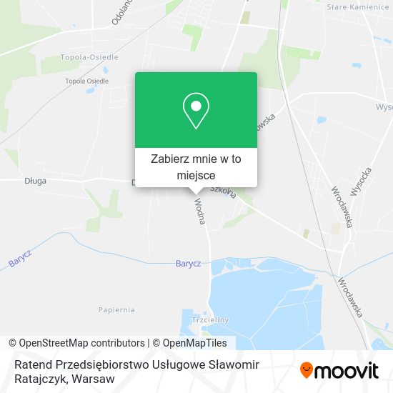 Mapa Ratend Przedsiębiorstwo Usługowe Sławomir Ratajczyk