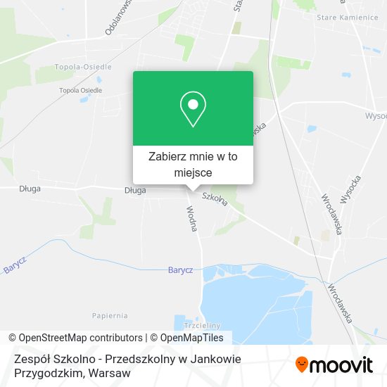 Mapa Zespół Szkolno - Przedszkolny w Jankowie Przygodzkim