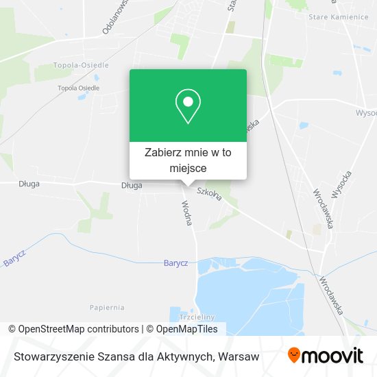 Mapa Stowarzyszenie Szansa dla Aktywnych