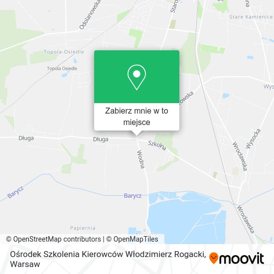 Mapa Ośrodek Szkolenia Kierowców Włodzimierz Rogacki