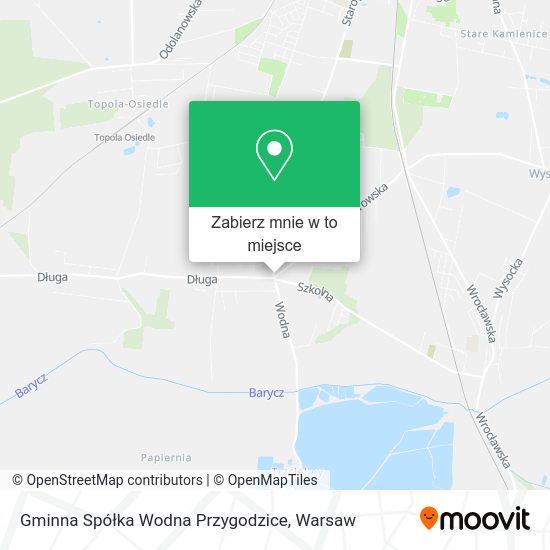 Mapa Gminna Spółka Wodna Przygodzice