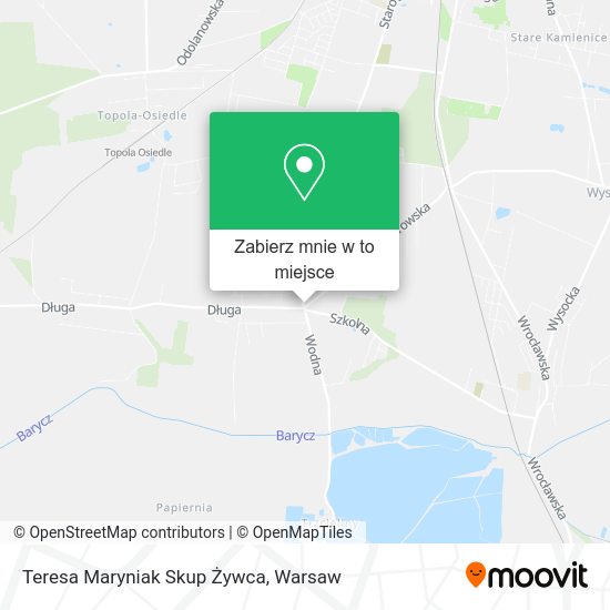 Mapa Teresa Maryniak Skup Żywca