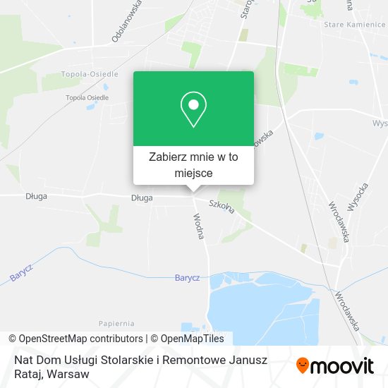 Mapa Nat Dom Usługi Stolarskie i Remontowe Janusz Rataj