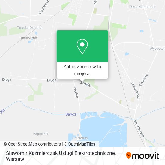 Mapa Sławomir Kaźmierczak Usługi Elektrotechniczne