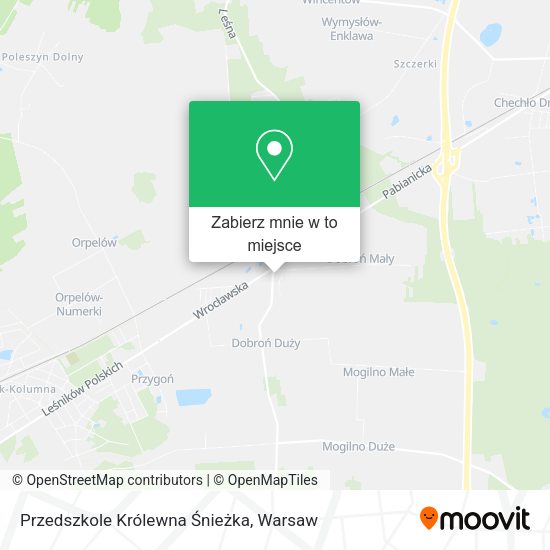 Mapa Przedszkole Królewna Śnieżka