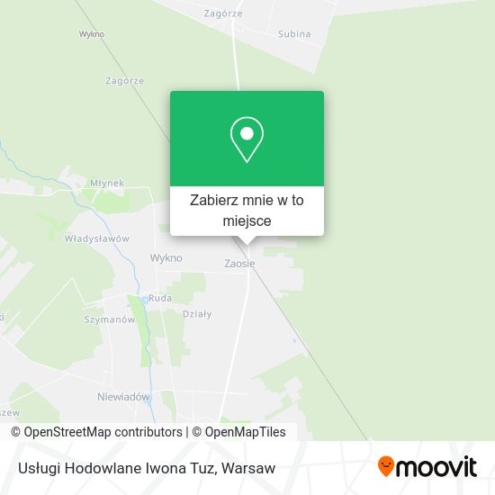 Mapa Usługi Hodowlane Iwona Tuz