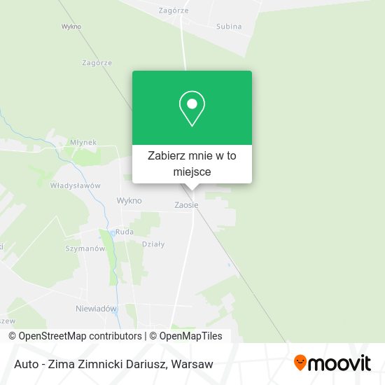 Mapa Auto - Zima Zimnicki Dariusz