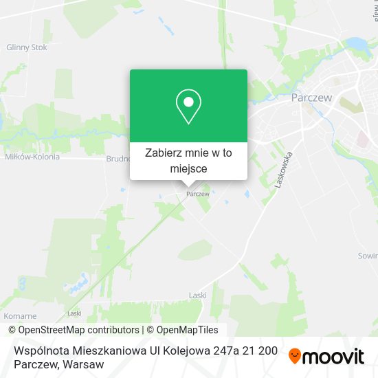 Mapa Wspólnota Mieszkaniowa Ul Kolejowa 247a 21 200 Parczew