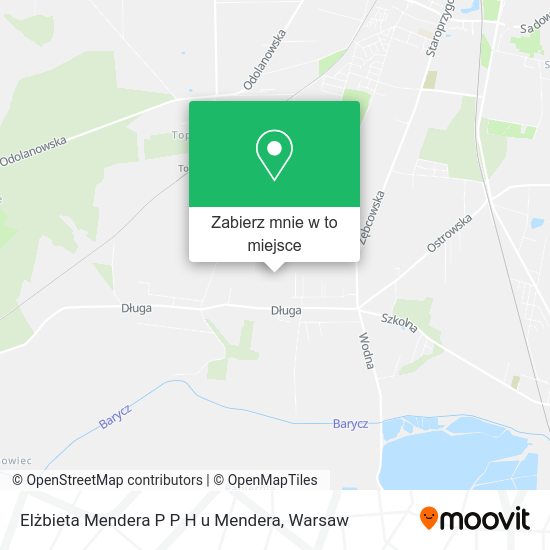 Mapa Elżbieta Mendera P P H u Mendera