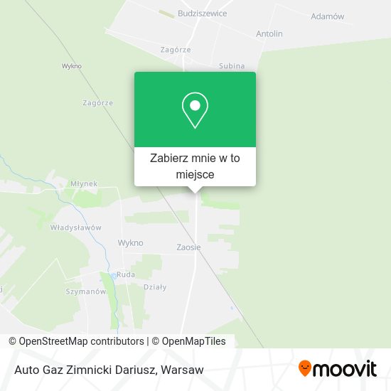 Mapa Auto Gaz Zimnicki Dariusz