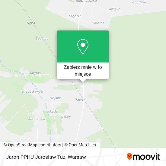 Mapa Jaron PPHU Jarosław Tuz