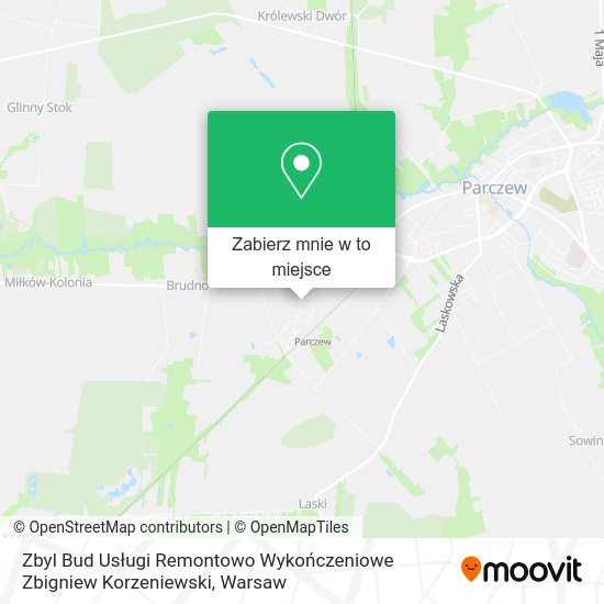 Mapa Zbyl Bud Usługi Remontowo Wykończeniowe Zbigniew Korzeniewski