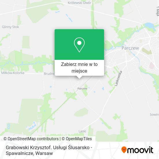 Mapa Grabowski Krzysztof. Usługi Ślusarsko - Spawalnicze