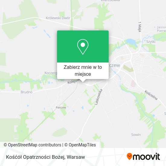 Mapa Kośćół Opatrzności Bożej