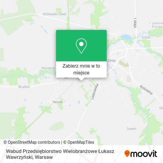 Mapa Wabud Przedsiębiorstwo Wielobranżowe Łukasz Wawrzyński